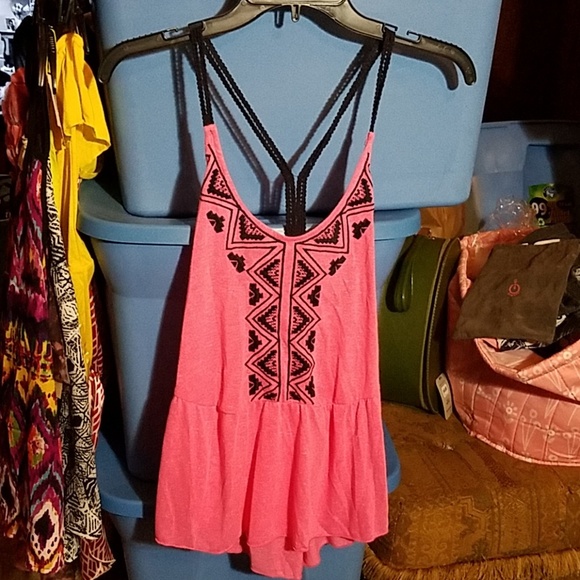 rue 21 Small Pink Cami Skirted Top - Picture 1 of 4